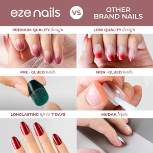 Uncontrollably Curious - Eze Nails Spot On Manicure (Kuku Palsu Tempel)