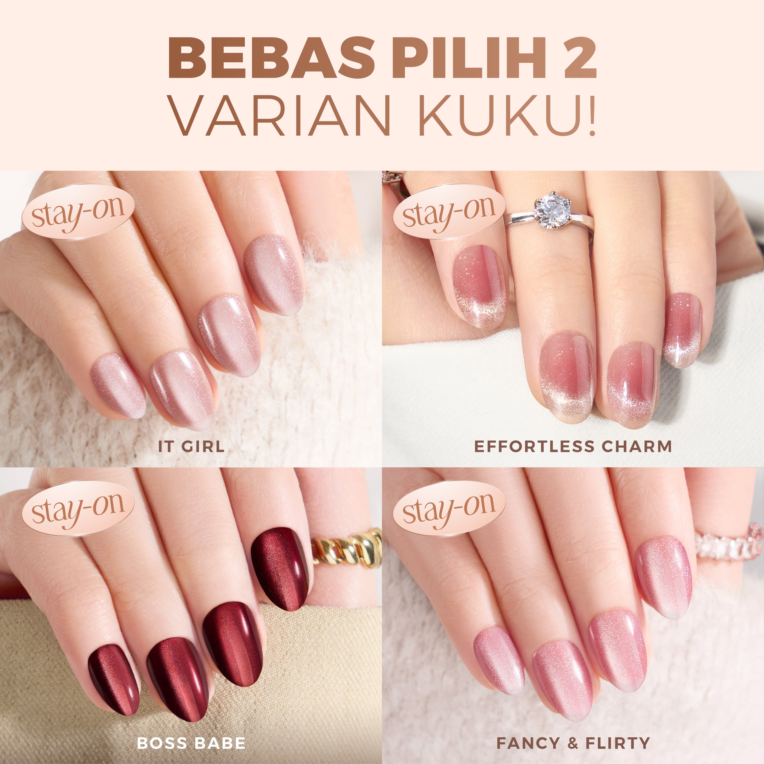 [BUY 1 GET 1] - Eze Nails Cat Eye Nails Series