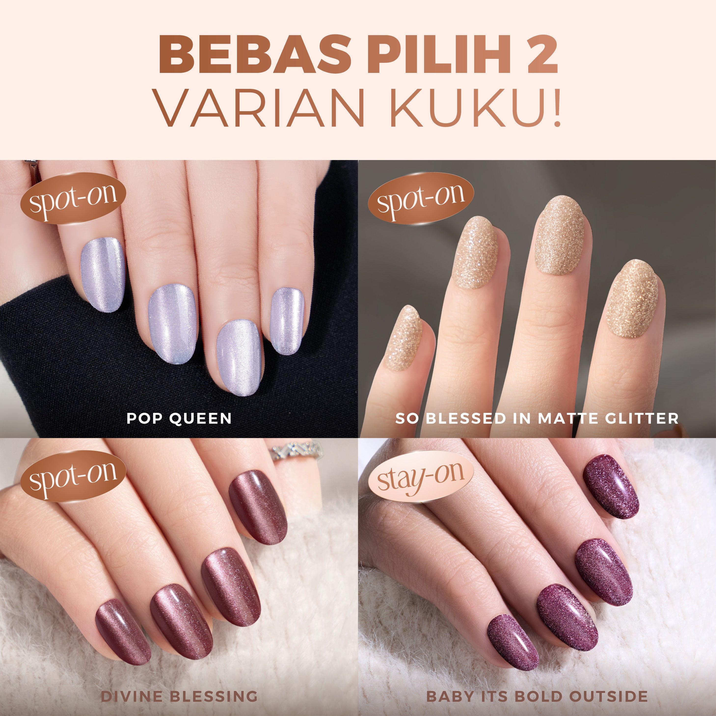 [BUY 1 GET 1] - Eze Nails Cat Eye Nails Series