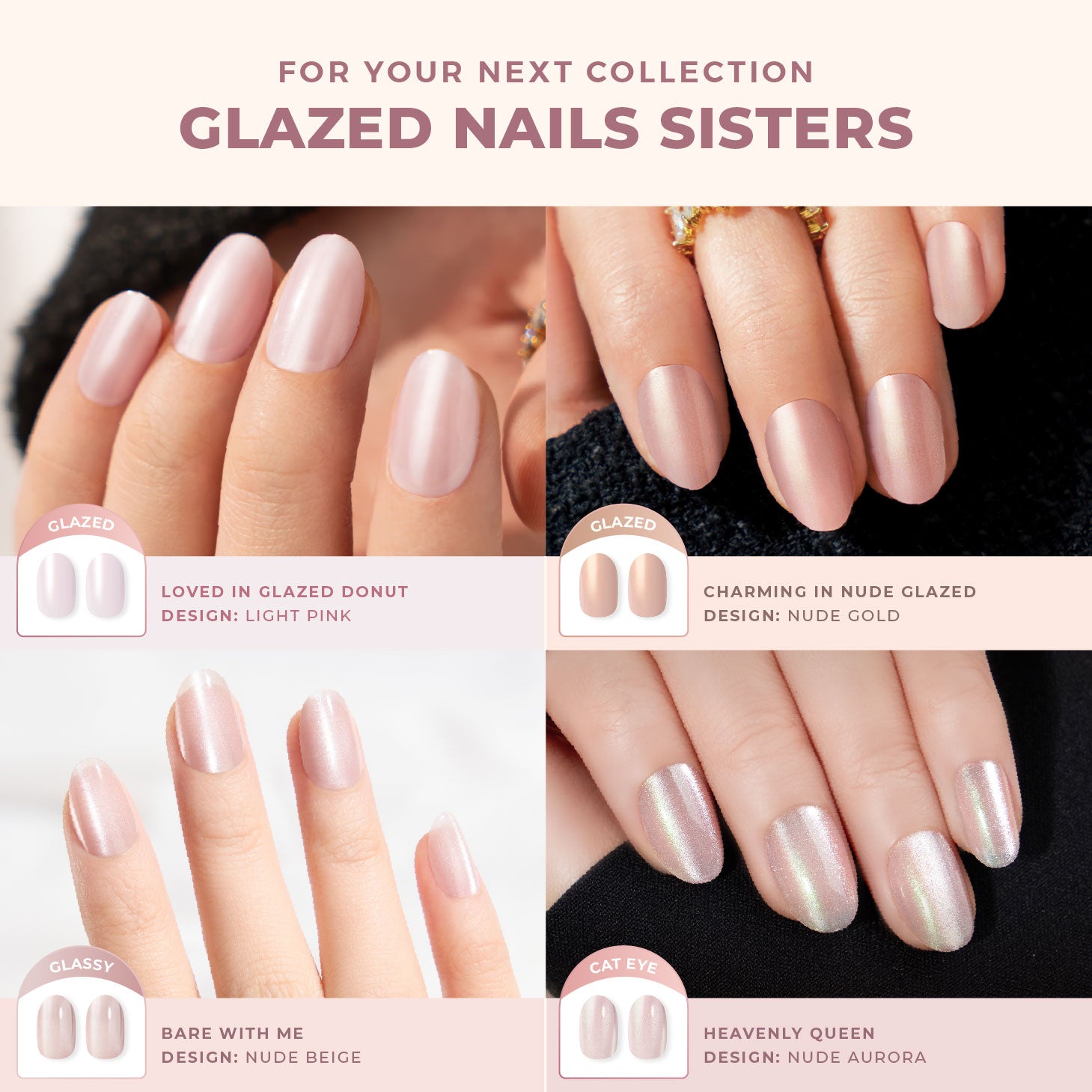 Charming In Nude Glazed