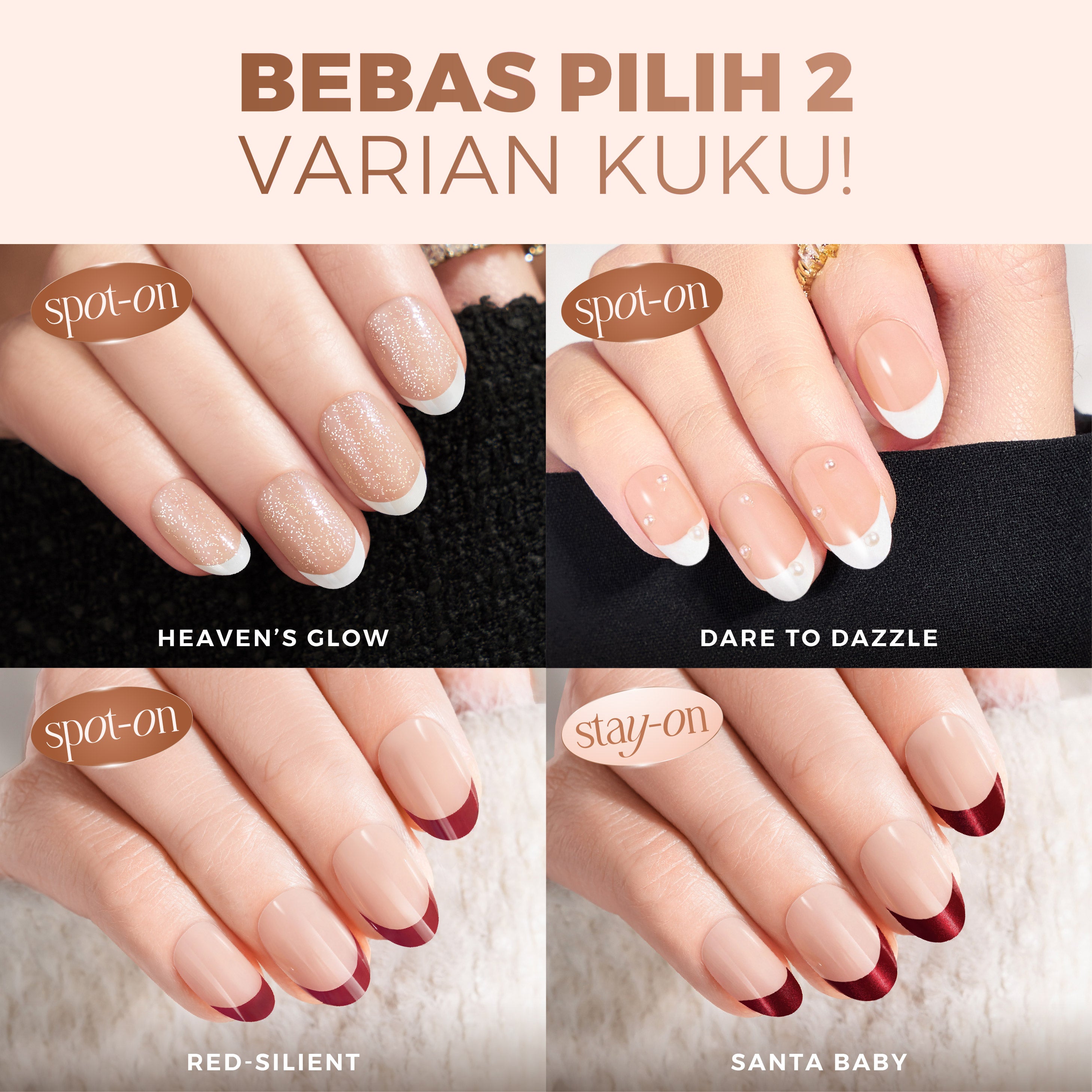 [BUY 1 GET 1] - Eze Nails French Nails Series