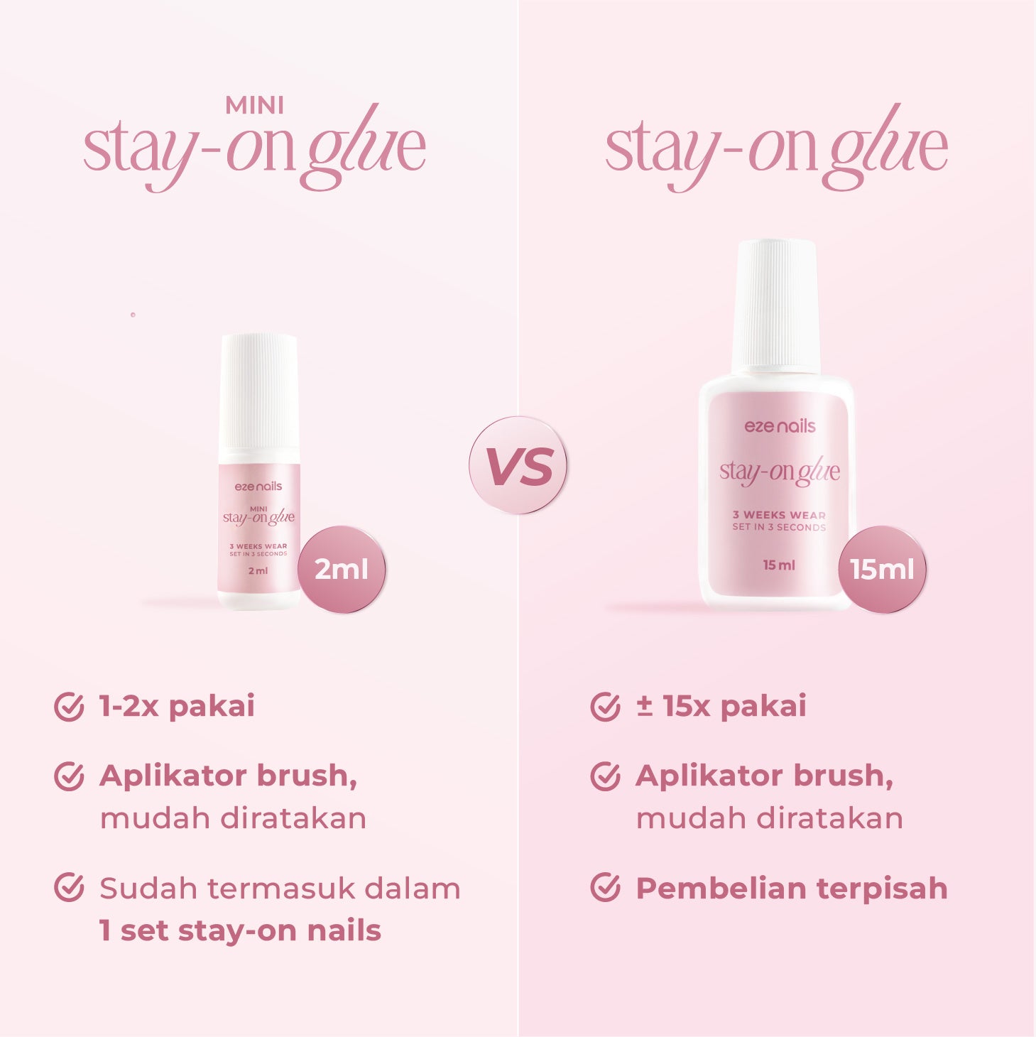 Eze Nails - Stay-On Glue (Lem kuku Palsu)