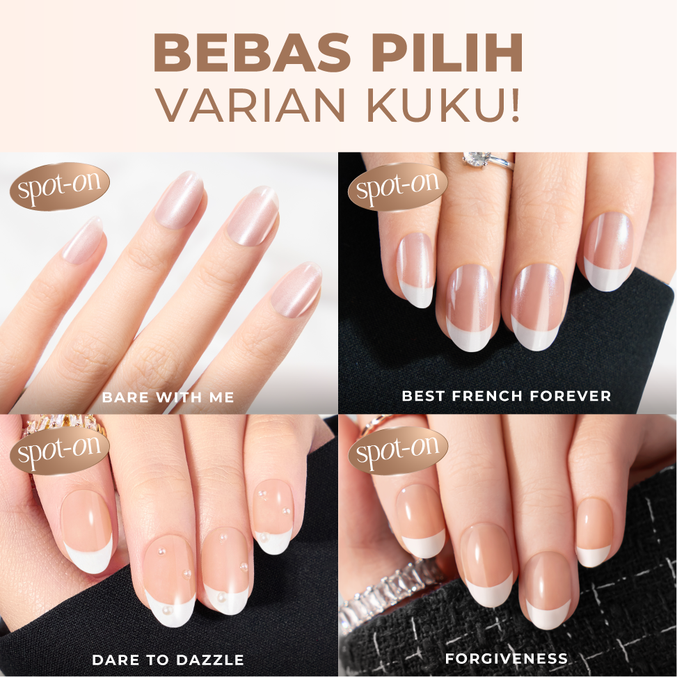 [BUY 1 GET 1] - Eze Nails White Bride Nails