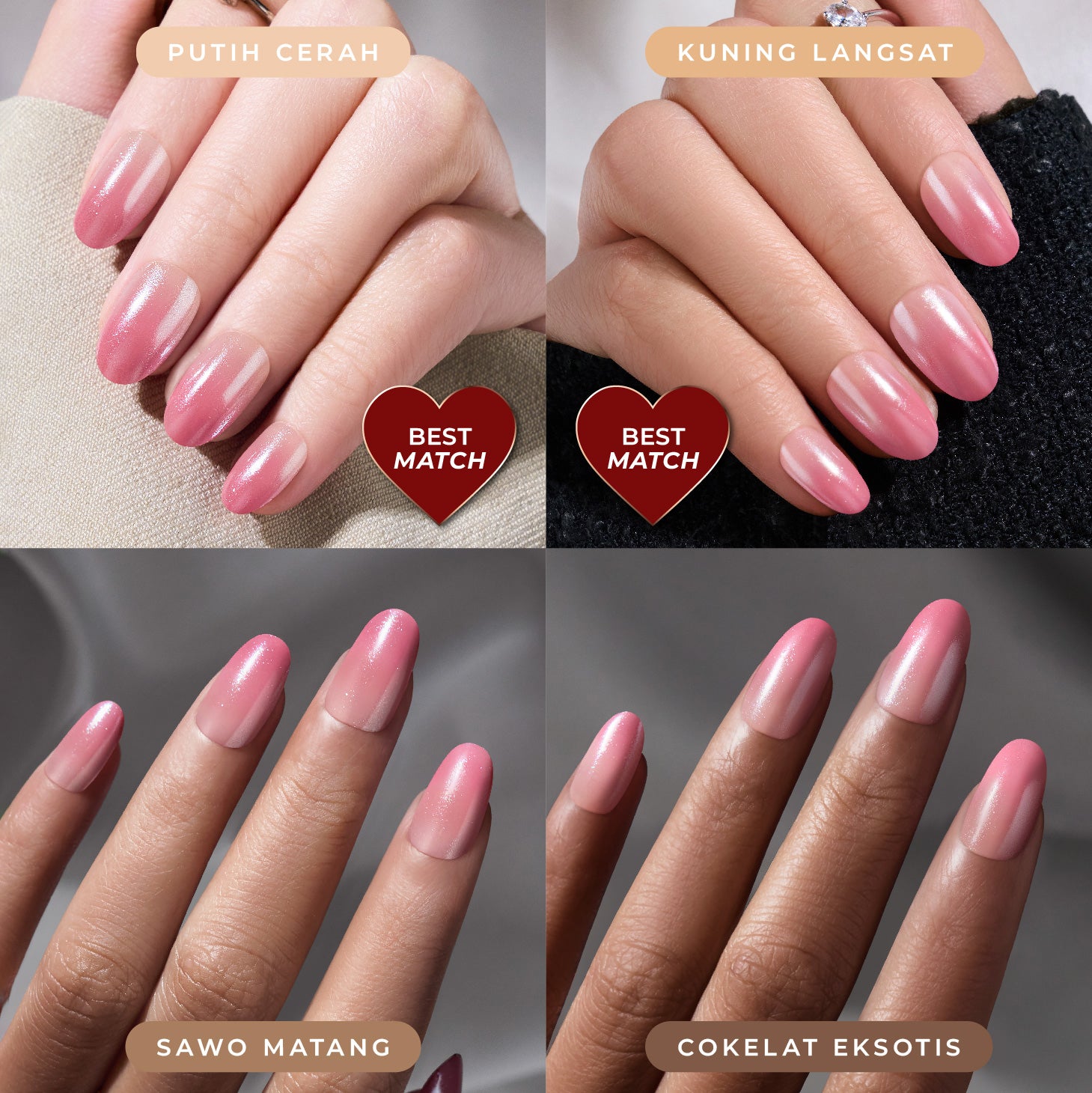 Stay On Nails - Jingle Blush