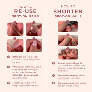 Matte Queen - Eze Nails Spot On Manicure (Kuku Palsu Tempel)