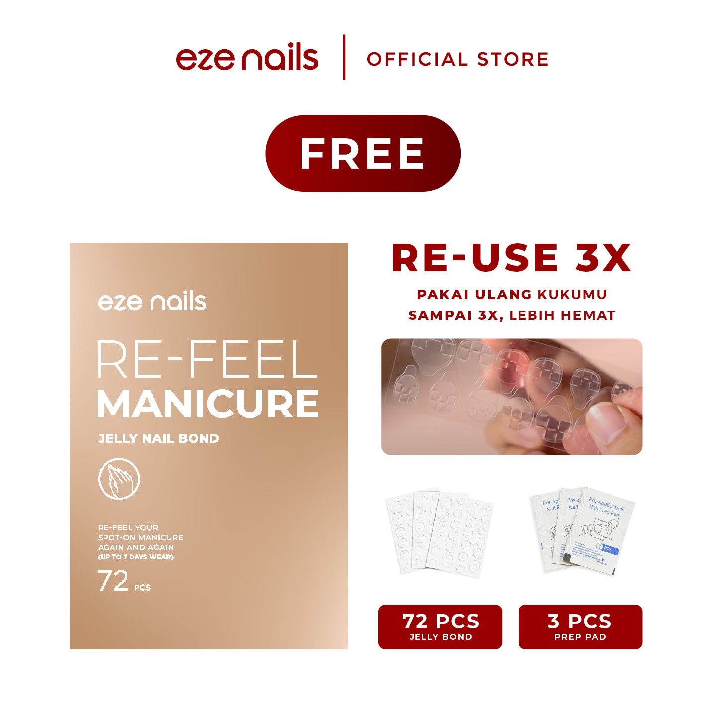 Bundle Matching Red Nails
