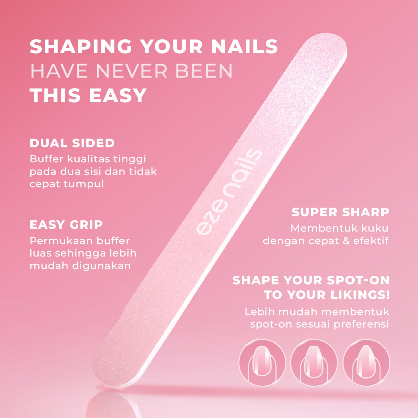 Eze Nails – Nail Buffer (Penghalus Kuku)