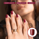 Load image into Gallery viewer, Courage in Red - Eze Nails Spot On Manicure (Kuku Palsu Tempel)
