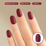 Load image into Gallery viewer, Dien in Wine - Eze Nails Spot On Manicure (Kuku Palsu Tempel)

