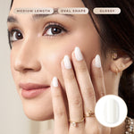 Load image into Gallery viewer, Pure in Milky White - Eze Nails Spot On Manicure (Kuku Palsu Tempel)
