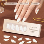 Load image into Gallery viewer, Pure in Milky White - Eze Nails Spot On Manicure (Kuku Palsu Tempel)
