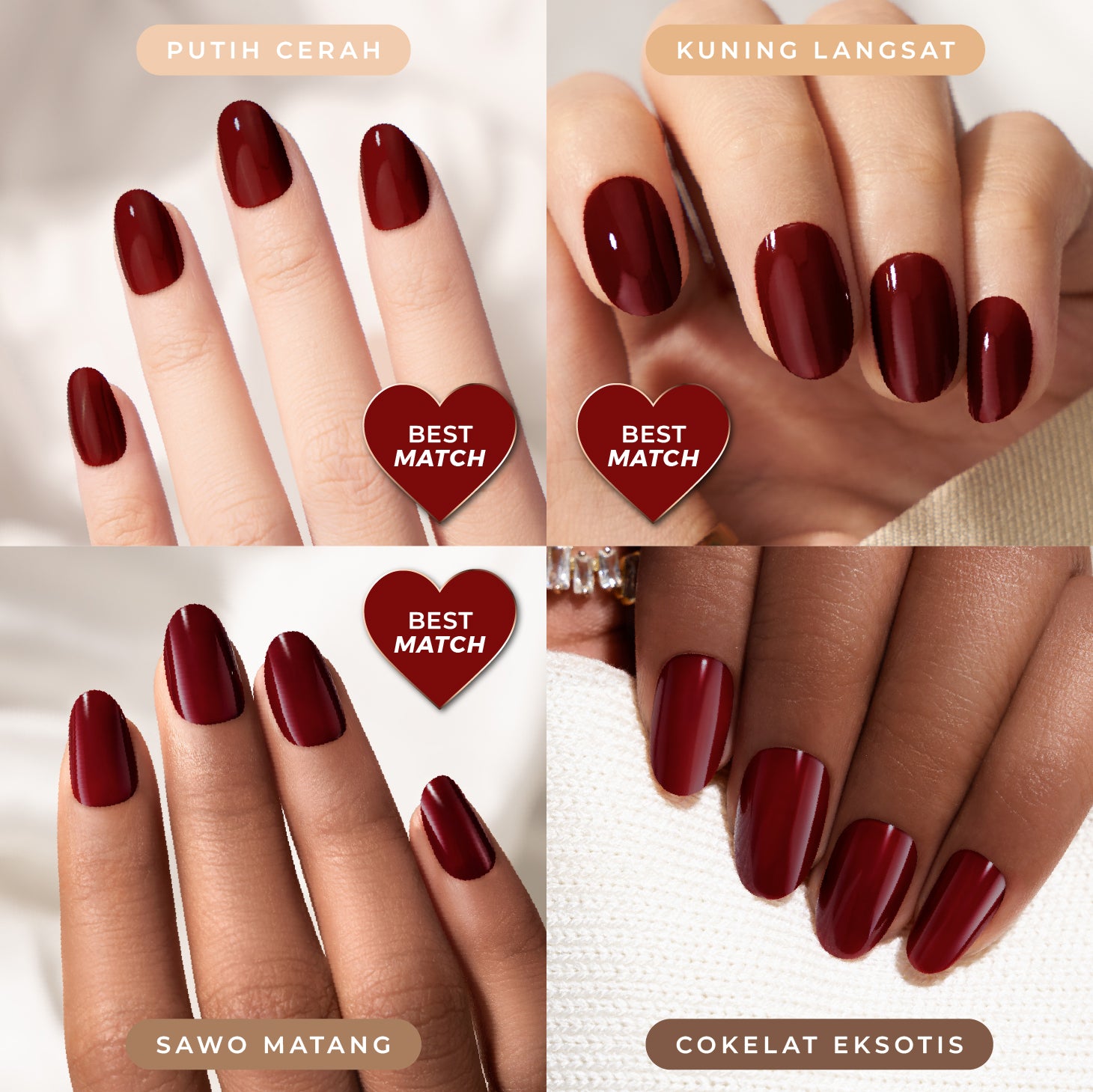 Stay On Nails - Noble In Deep Wine