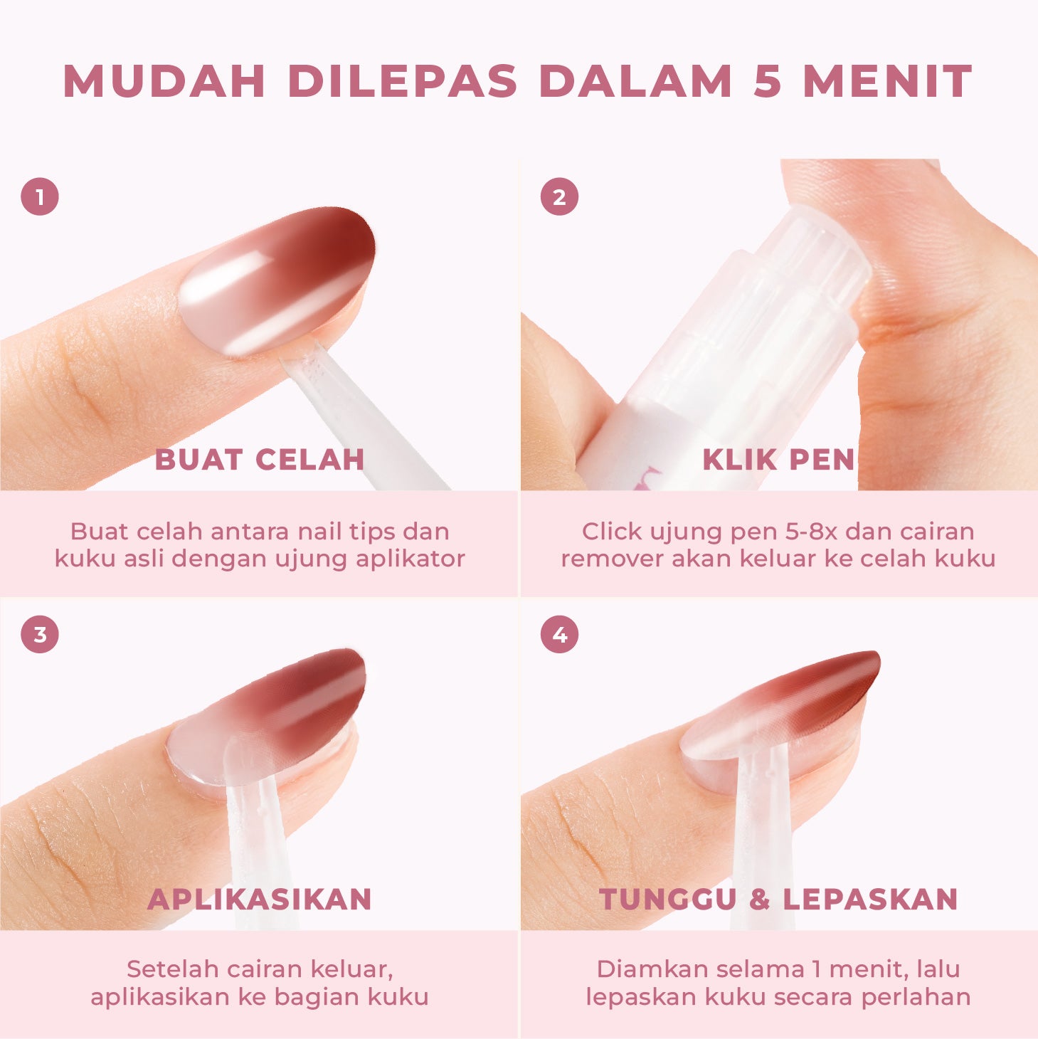 Eze Nails - Stay-Off Remover With Vit.E (Pembersih Lem & Kuku Palsu)