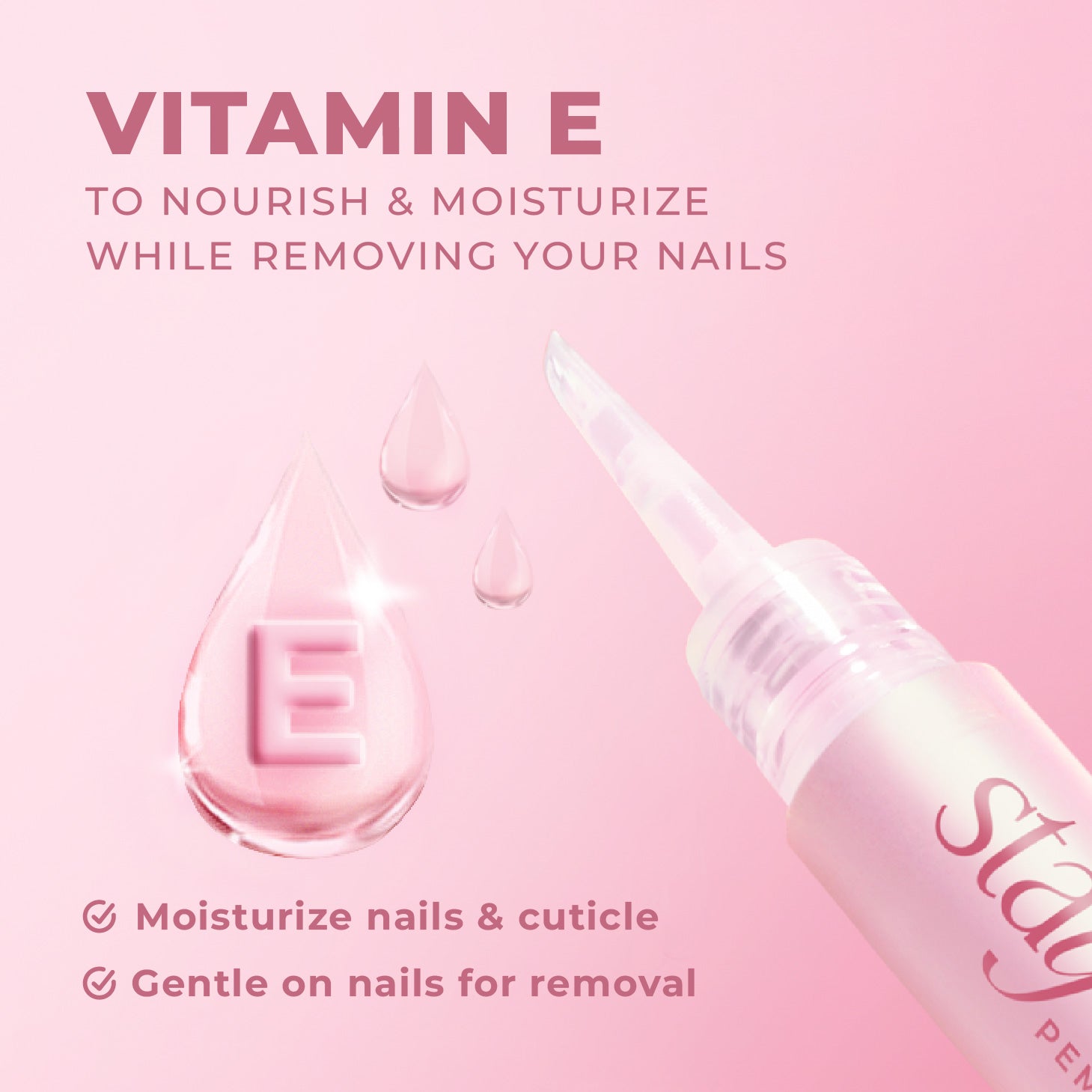 Eze Nails - Stay-Off Remover With Vit.E (Pembersih Lem & Kuku Palsu)