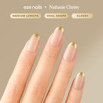 Load image into Gallery viewer, Eze Nails x Nathanie Christy - Magnetic in Gold Spot on Manicure (Kuku Tempel Tangan)
