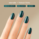 Load image into Gallery viewer, (NEW) Eze Nails x Nathanie Christy - Seductive in Emerald Spot on Manicure (Kuku Tempel Tangan)
