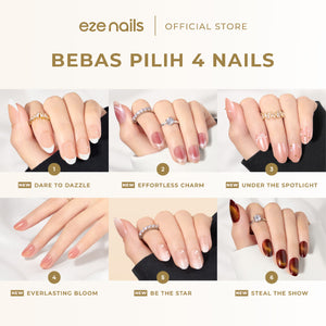 Eze Nails - BUNDLE BRIDAL — BUY 4, SAVE MORE (4 SPOT ON MANICURE - BEBAS PILIH)