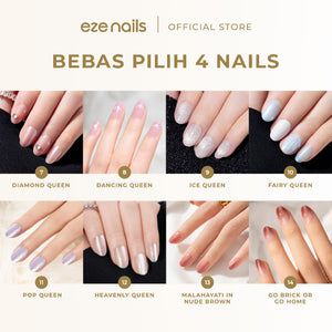 Eze Nails - BUNDLE BRIDAL — BUY 4, SAVE MORE (4 SPOT ON MANICURE - BEBAS PILIH)