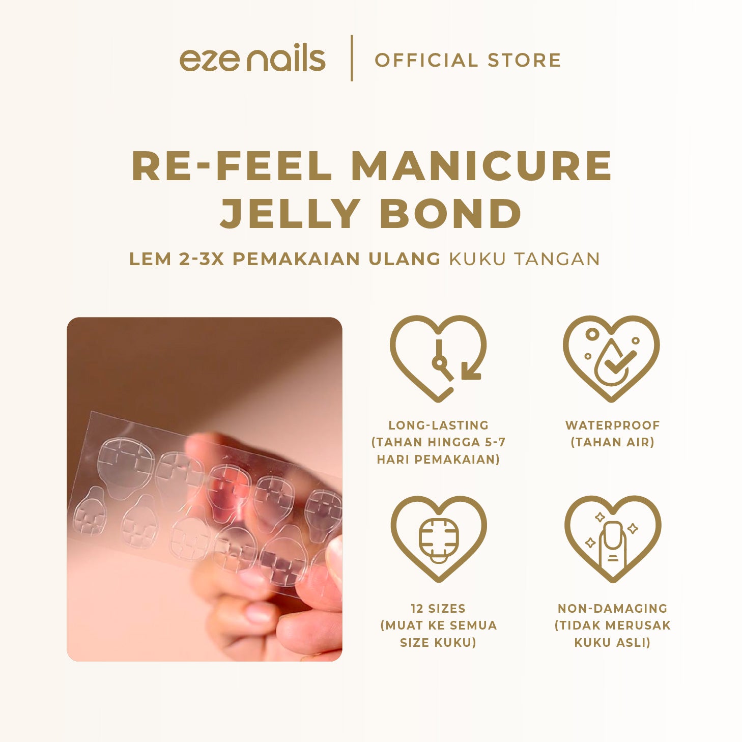 BUNDLE BEST SELLING NAILS:  BUY 2 GET 5 (2 Spot On Nails + FREE 1 Refeel Manicure + 2 Nail Tips Pouch)