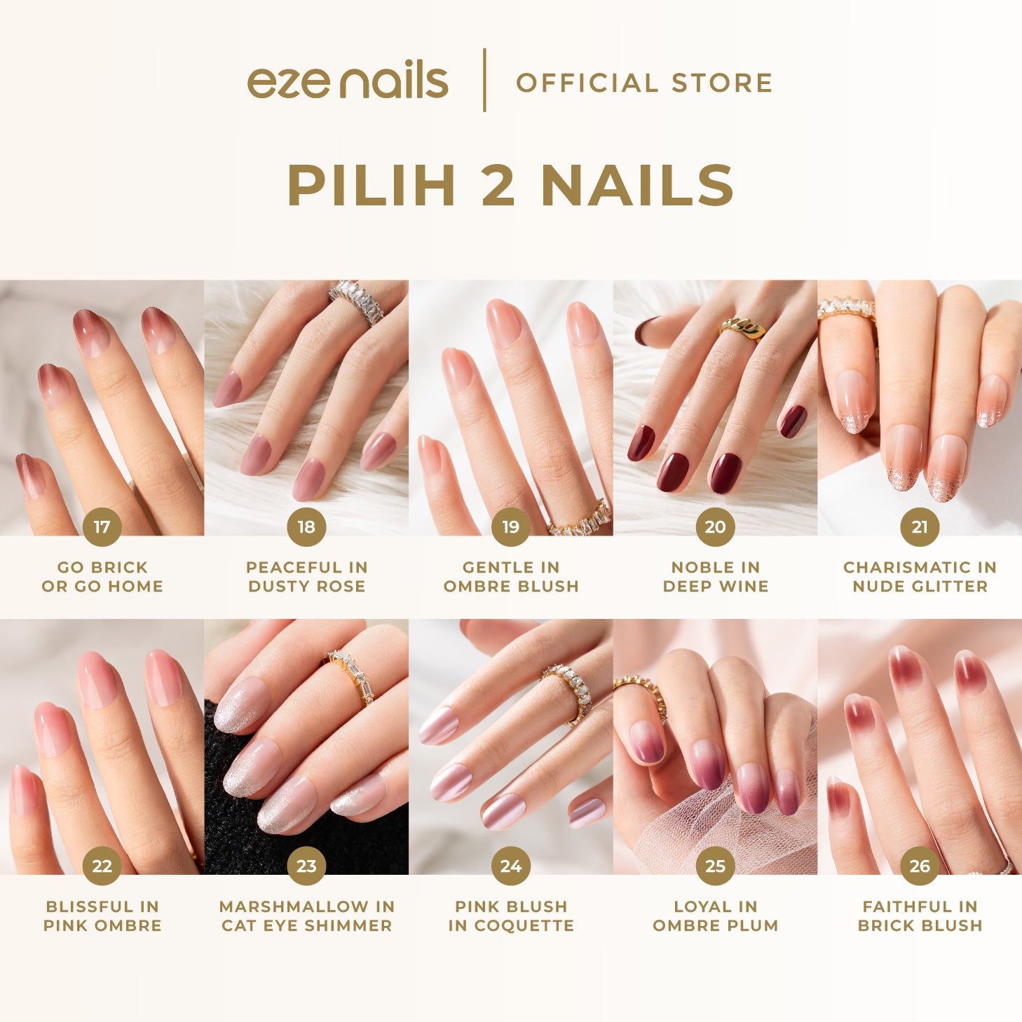 BUNDLE BEST SELLING NAILS:  BUY 2 GET 5 (2 Spot On Nails + FREE 1 Refeel Manicure + 2 Nail Tips Pouch)