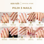 Load image into Gallery viewer, BUNDLE BEST SELLING NAILS:  BUY 3 GET 6 (3 Spot On Nails + FREE 1 Refeel Manicure + 1 Nail Storage + 1 Makeup Pouch)
