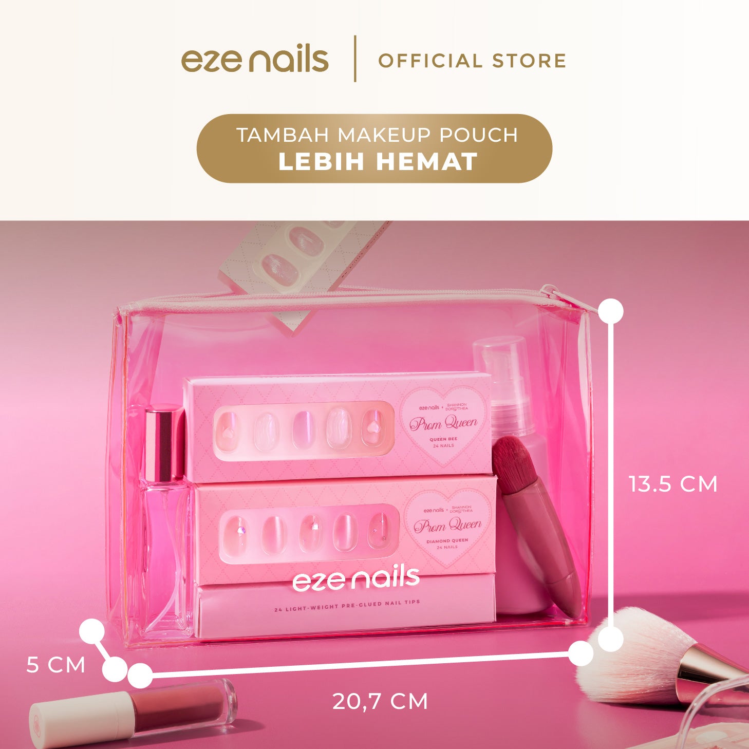 BUNDLE BEST SELLING NAILS:  BUY 3 GET 6 (3 Spot On Nails + FREE 1 Refeel Manicure + 1 Nail Storage + 1 Makeup Pouch)