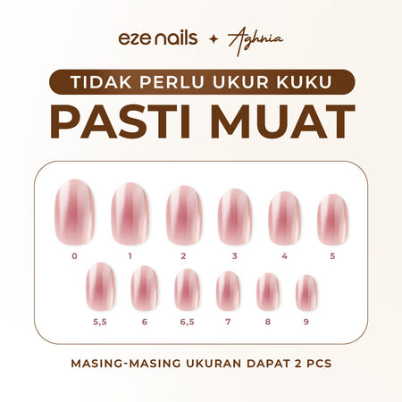 (NEW) Eze Nails x Emy Aghnia - Soul Sister Spot On Manicure (Kuku Palsu Tempel)