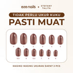 Load image into Gallery viewer, (NEW) Eze Nails x Stefany Talita - Latte Us Be Real Spot On Manicure (Kuku Palsu Tempel)
