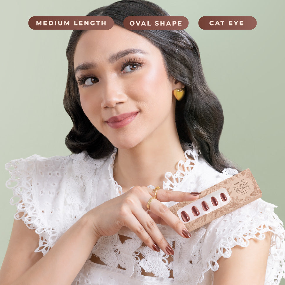 (NEW) Eze Nails x Stefany Talita - Latte Us Be Real Spot On Manicure (Kuku Palsu Tempel)