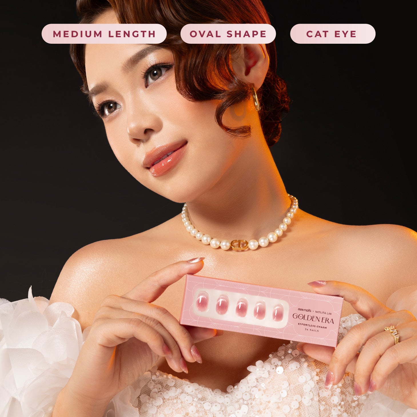 (NEW) Eze Nails x Molita Lin - Effortless Charm Spot On Manicure (Kuku Palsu Tempel)