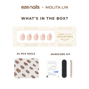 (NEW) Eze Nails x Molita Lin - Dare To Dazzle Spot On Manicure (Kuku Palsu Tempel)