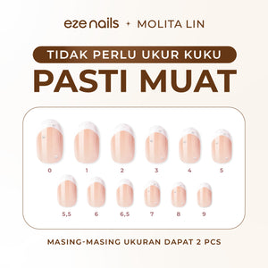 (NEW) Eze Nails x Molita Lin - Dare To Dazzle Spot On Manicure (Kuku Palsu Tempel)