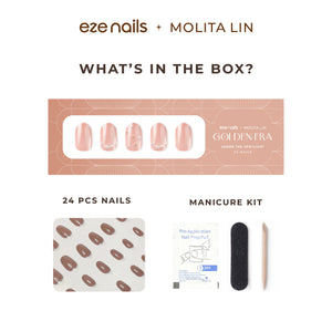 (NEW) Eze Nails x Molita Lin - Under The Spot Light Spot On Manicure (Kuku Palsu Tempel)