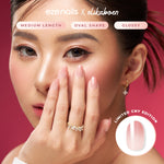 Load image into Gallery viewer, Eze Nails x Elika Boen - Blissful In Pink Ombre Spot On Manicure (Kuku Palsu Tempel)
