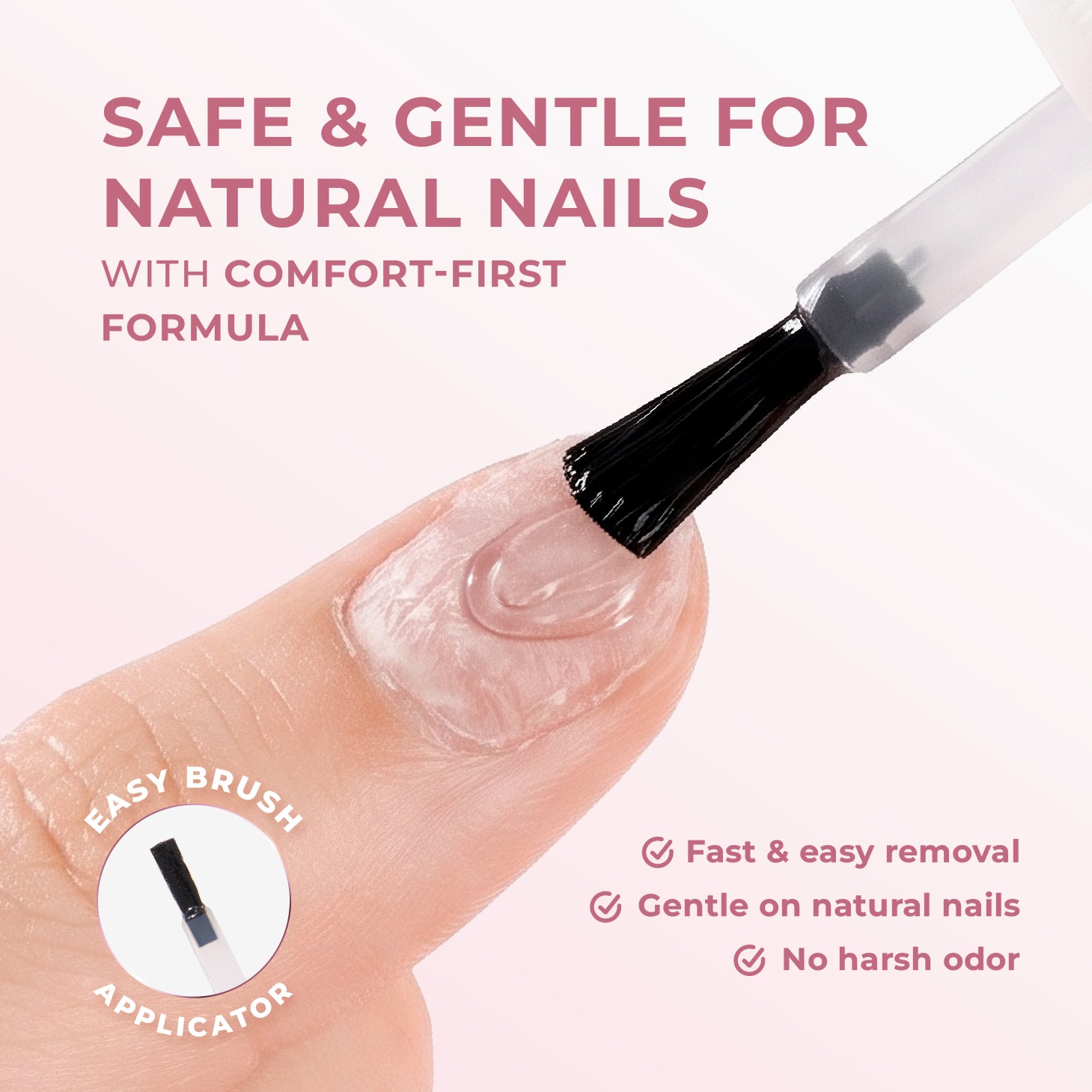 2-in-1 Eze Remover (Pembersih Bekas Lem Kuku Palsu & Gel Nails Remover)