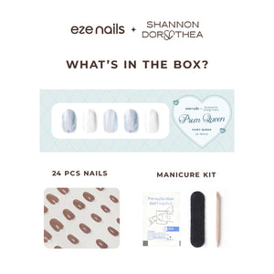 (NEW) Eze Nails x Shannon Dorothea - Fairy Queen Spot On Manicure (Kuku Palsu Tempel)