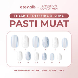 (NEW) Eze Nails x Shannon Dorothea - Fairy Queen Spot On Manicure (Kuku Palsu Tempel)