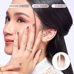 Load image into Gallery viewer, (NEW) Eze Nails x Stefany Talita - Humble in Ombre Mocha Spot On Manicure (Kuku Palsu Tempel)
