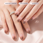 Load image into Gallery viewer, (NEW) Eze Nails x Stefany Talita - Humble in Ombre Mocha Spot On Manicure (Kuku Palsu Tempel)
