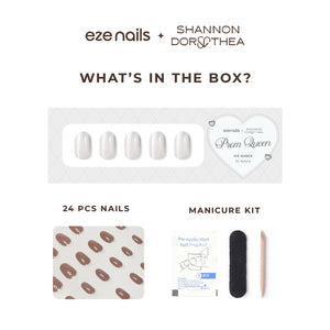 (NEW) Eze Nails x Shannon Dorothea - Ice Queen Spot On Manicure (Kuku Palsu Tempel)