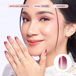 Load image into Gallery viewer, (NEW) Eze Nails x Stefany Talita - Loyal in Ombre Plum Spot On Manicure (Kuku Palsu Tempel)

