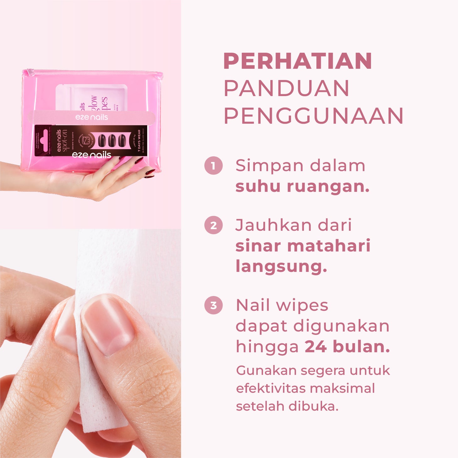 Nail Wipes Prep Pad With Vit.E