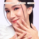 Load image into Gallery viewer, (NEW) Eze Nails x Stefany Talita - Patience in Nude French Spot On Manicure (Kuku Palsu Tempel)

