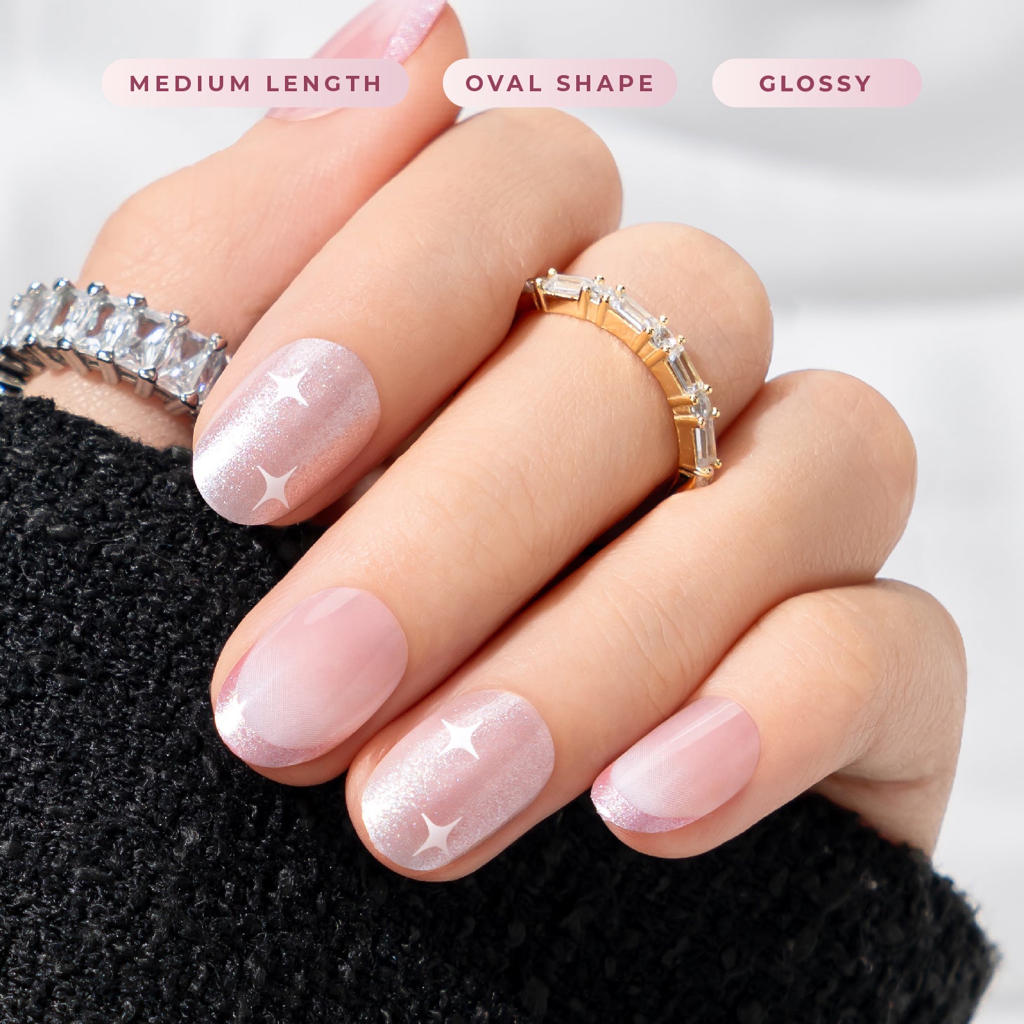 Eze Nails X Shannon Dorothea - Pink Me Up in Champagne Spot On Manicure (Kuku Palsu Tempel)