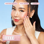 Load image into Gallery viewer, Eze Nails X Shannon Dorothea - Pink Me Up in Champagne Spot On Manicure (Kuku Palsu Tempel)
