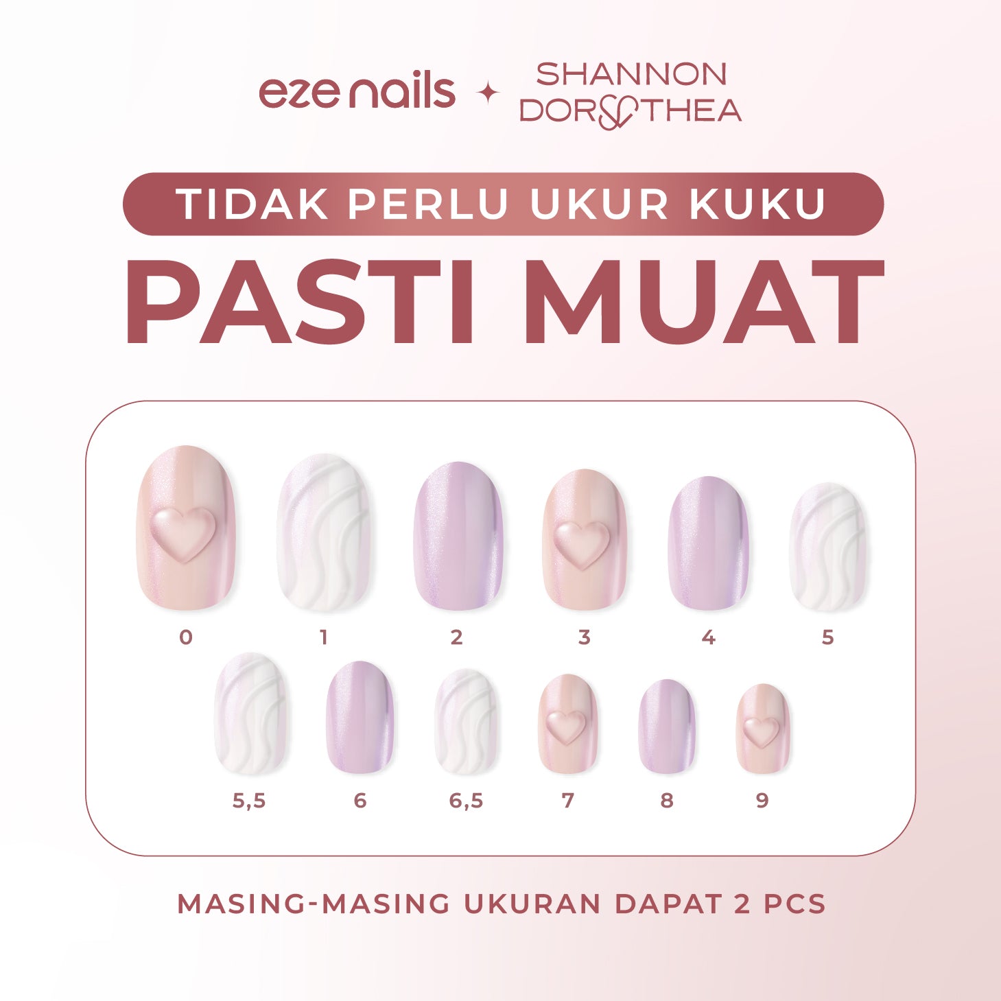 (NEW) Eze Nails x Shannon Dorothea - Queen Bee Spot On Manicure (Kuku Palsu Tempel)