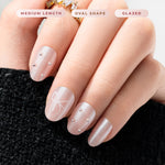 Load image into Gallery viewer, Eze Nails X Shannon Dorothea - Sun Kissed in Sparkle Pearl Spot On Manicure (Kuku Palsu Tempel)
