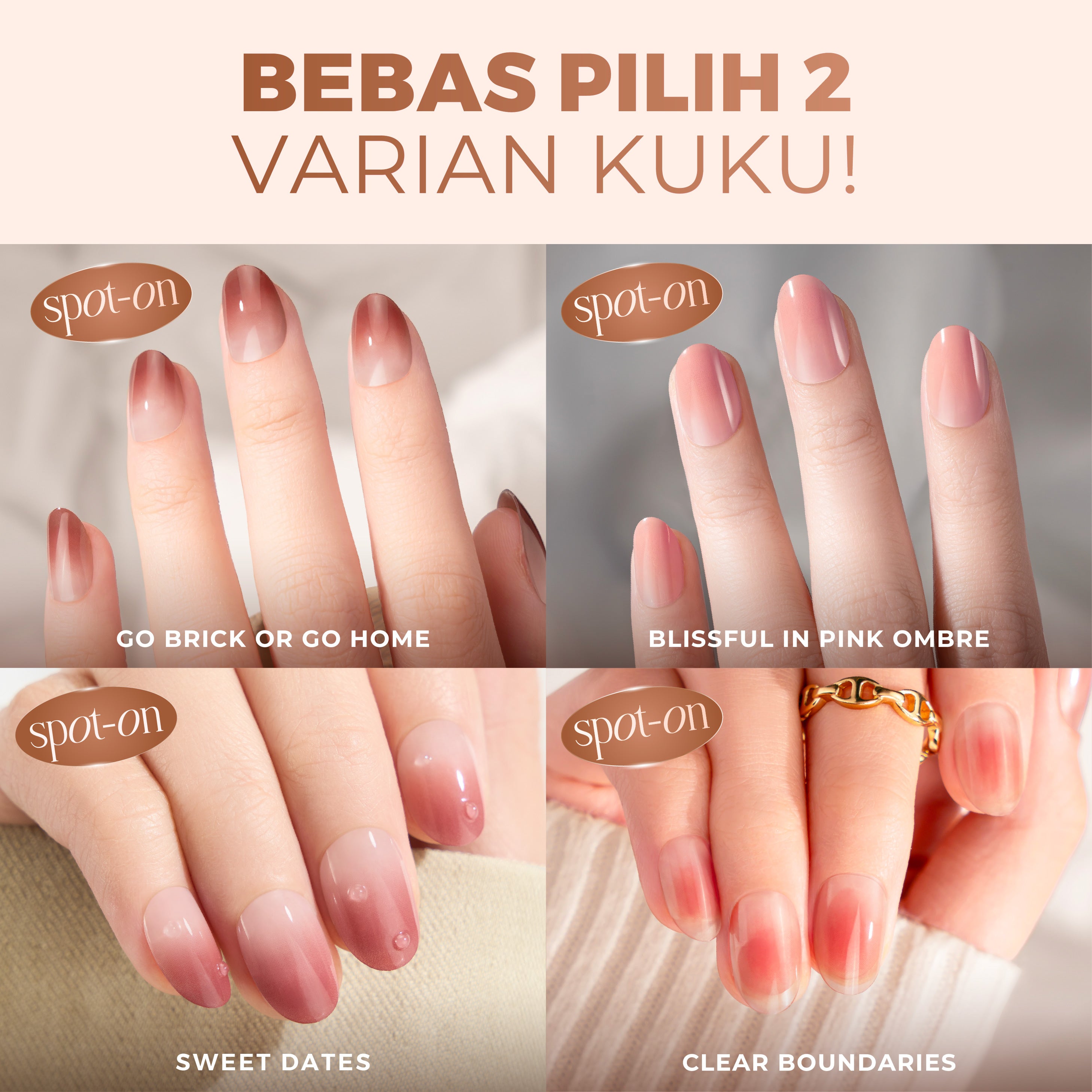 [BUY 1 GET 1] - Eze Nails Ombre Nails Series
