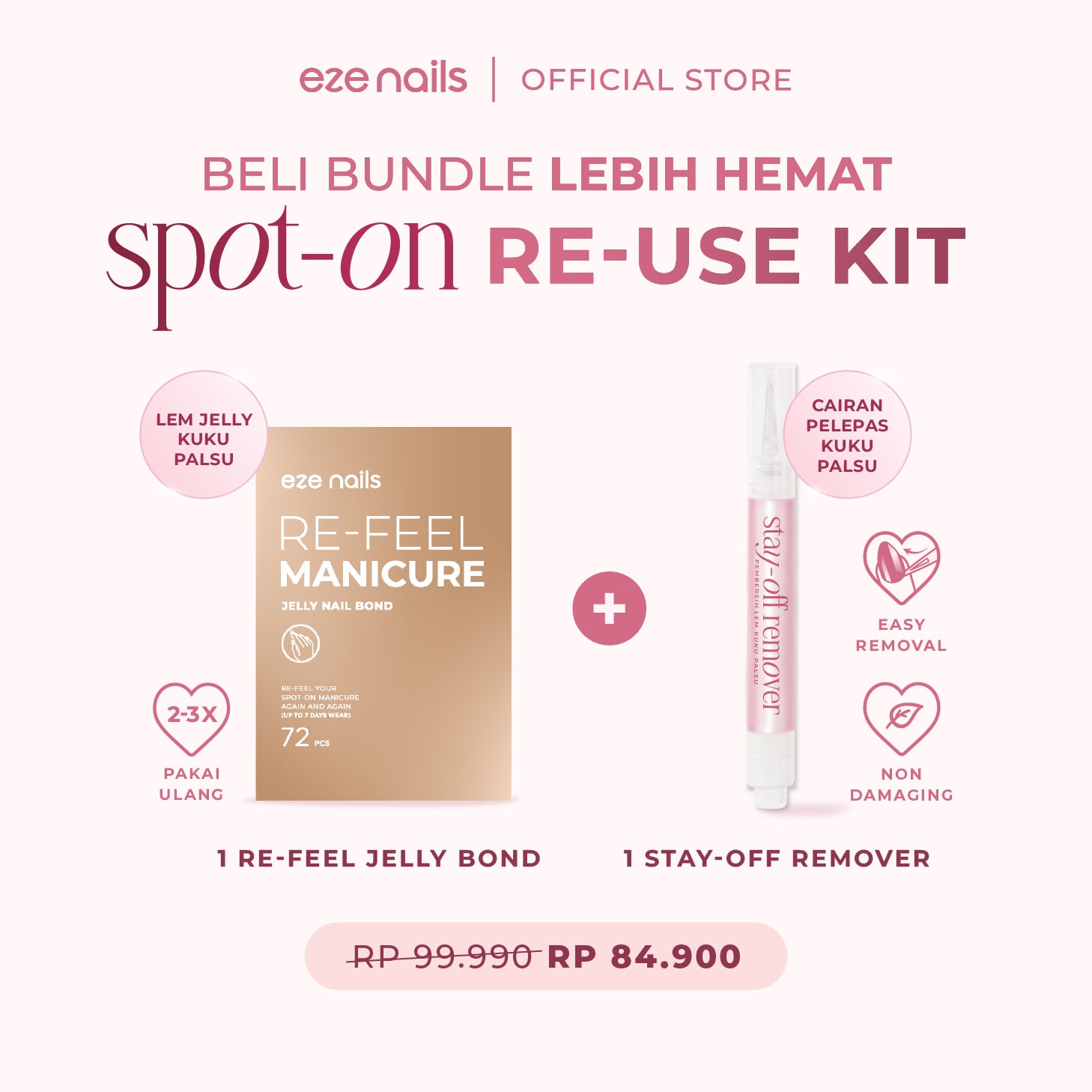 Eze Nails - Spot On Re-use Kit