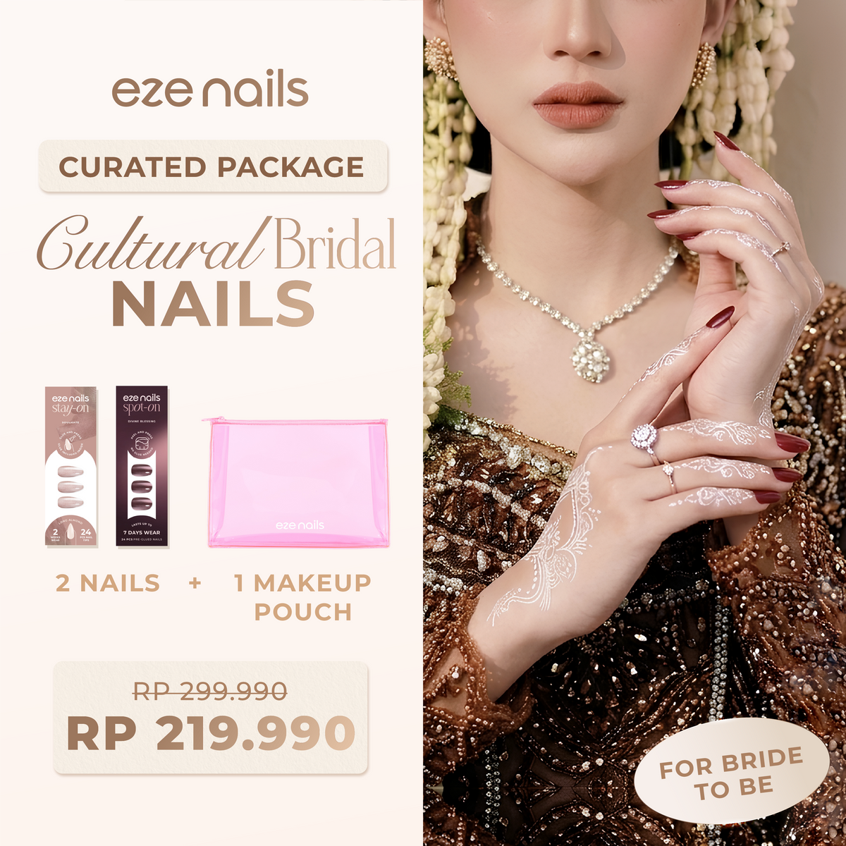 [BUY 1 GET 1] - Eze Nails Cultural Bride Nails